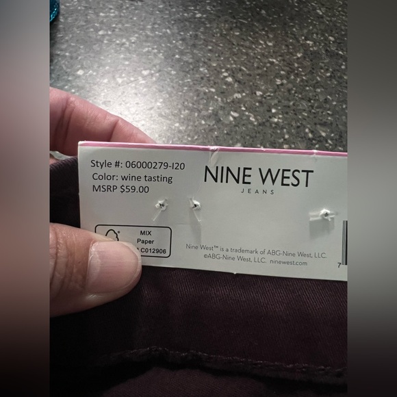 NWT Nine West Mid Rise Heidi Pull On Pant Casual Work Wear Office Straight Leg - Picture 11 of 14